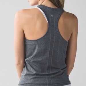 lululemon athletica Charcoal Gray Racerback Tank